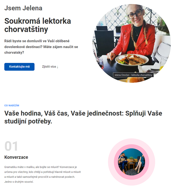 Jelena Omrčen website